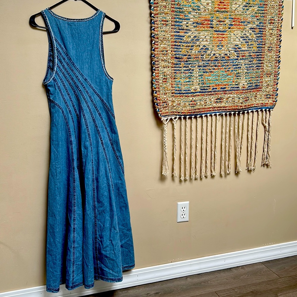 Free People- Blue Denim Maxi Flare